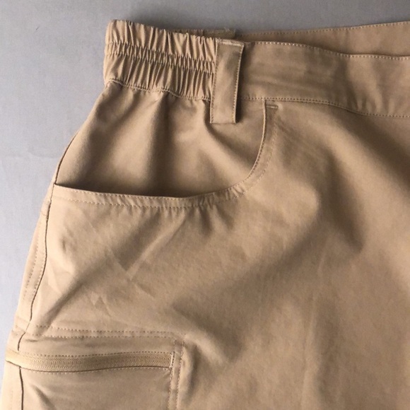 WILLIT Women’s Khaki Tan Cargo UPF50+ Active Outdoor 7” Shorts - Picture 4 of 10